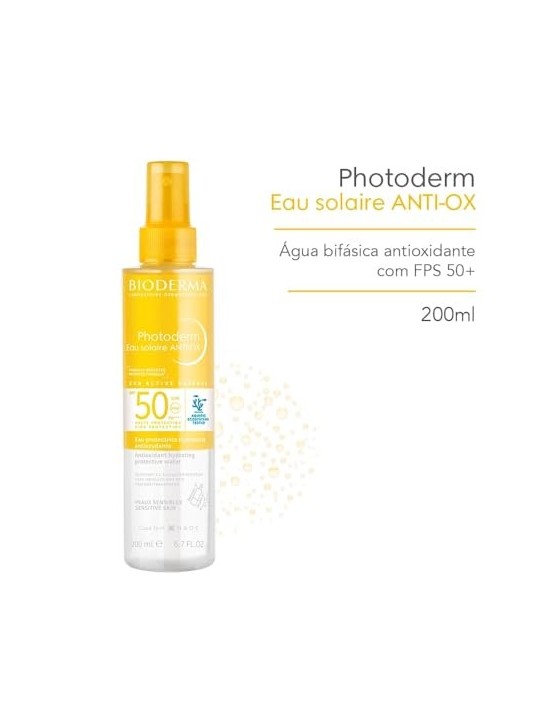 Bioderma Photoderm Eau Solaire ANTIOX SPF50 Agente abbronzante per il corpo donna 200ml