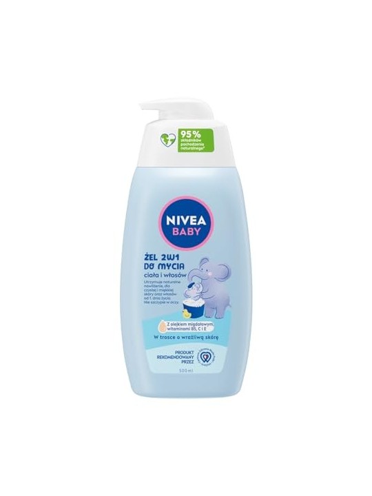 NIVEA Baby gel 2in1 per il lavaggio di corpo e capelli 500ml