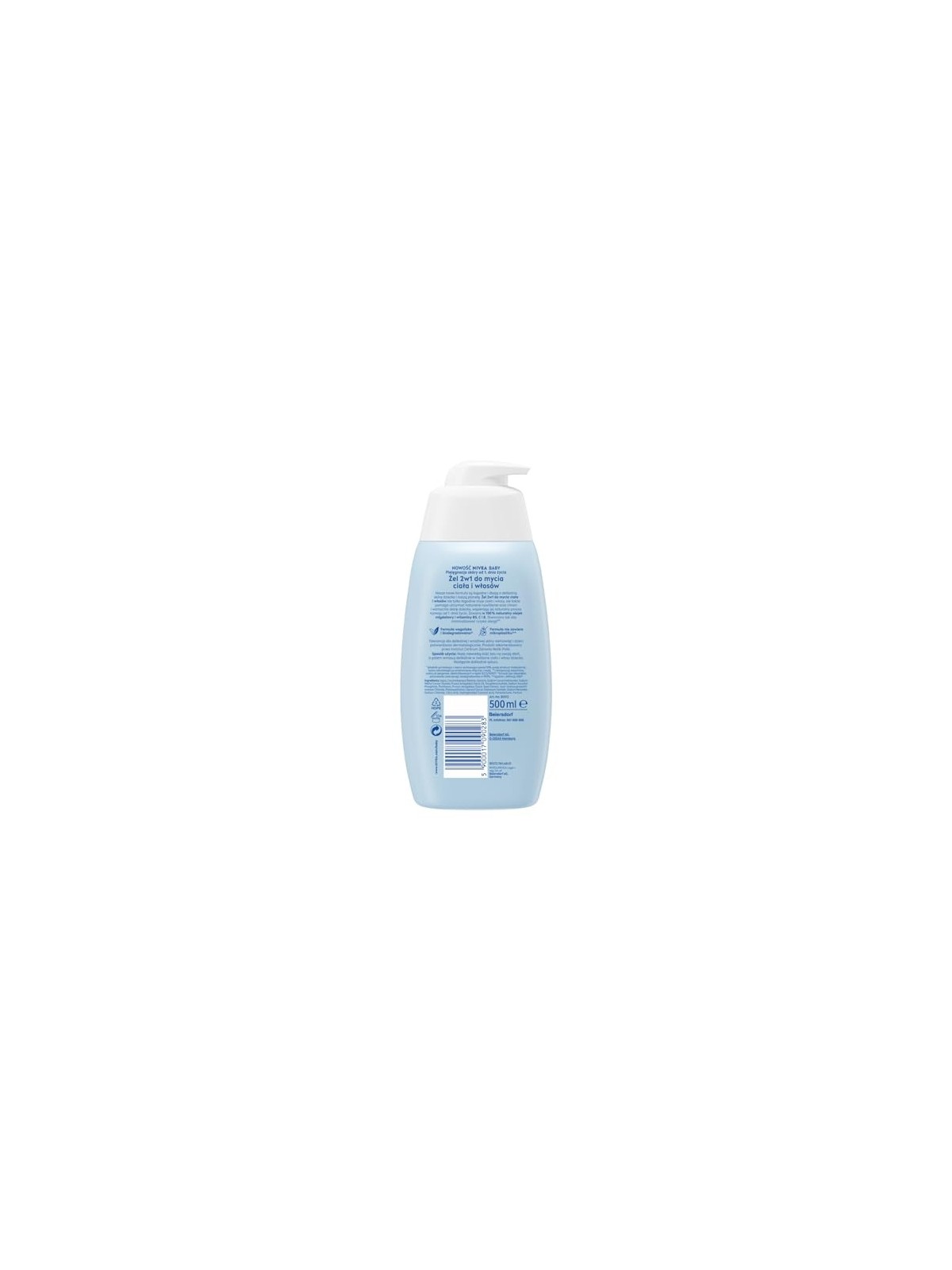 NIVEA Baby gel 2in1 per il lavaggio di corpo e capelli 500ml