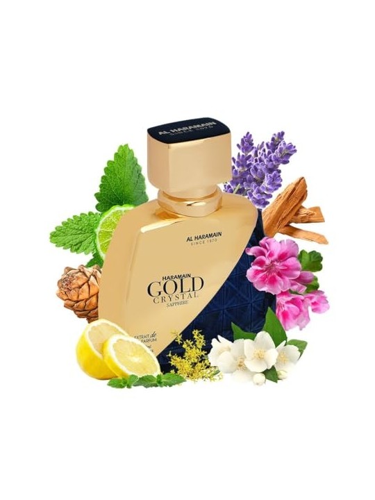 Profumo Al Haramain Zaffiro Cristallo Dorato 100ml