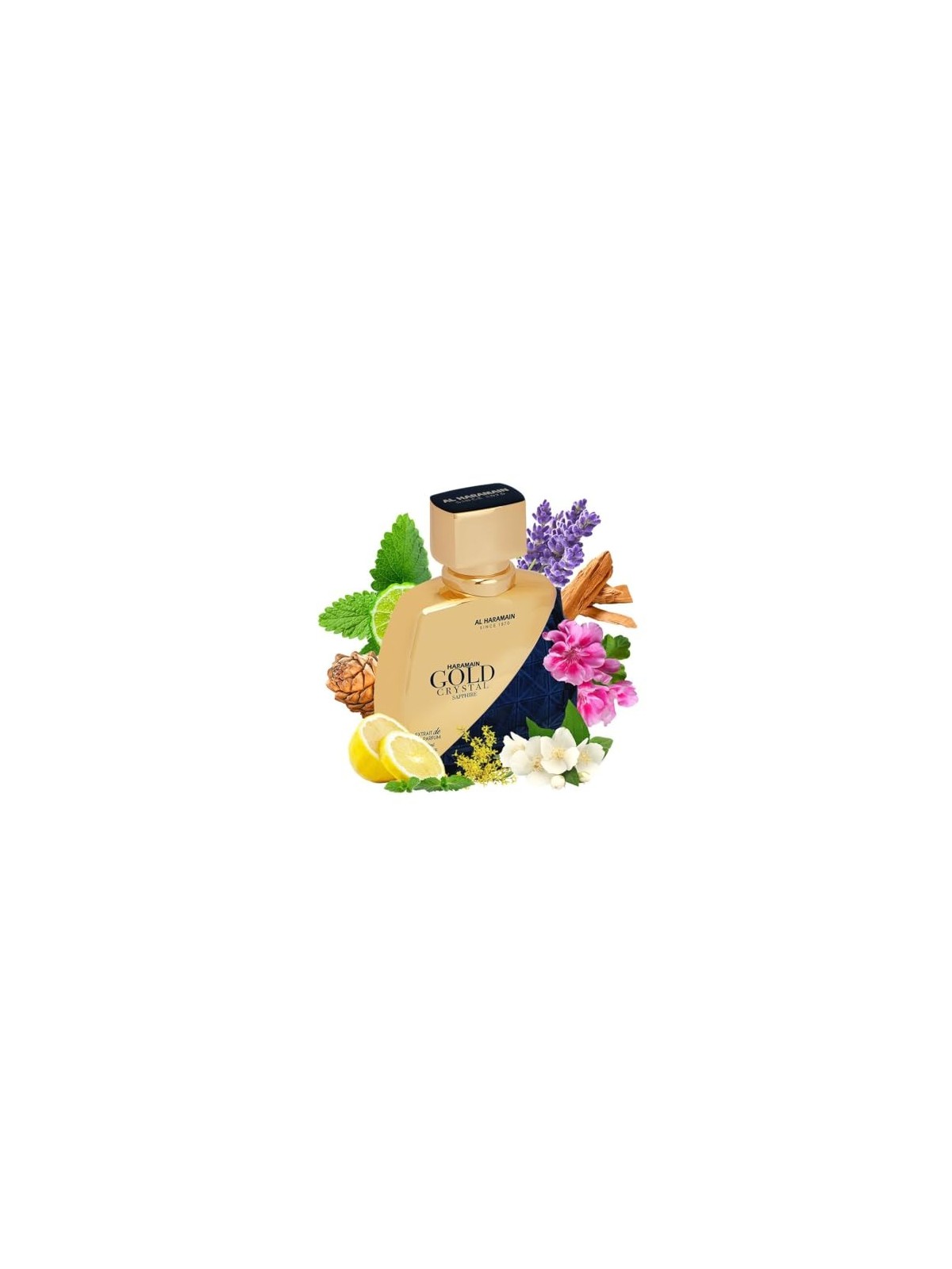 Profumo Al Haramain Zaffiro Cristallo Dorato 100ml