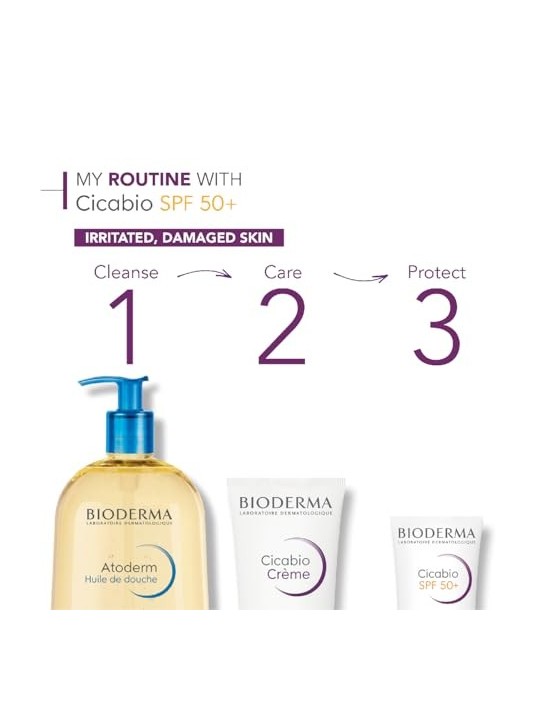 Bioderma Cicabio Creme Crema Lenitiva UltraRiparatrice SPF 50 Crema lenitiva riparatrice unisex 40ml