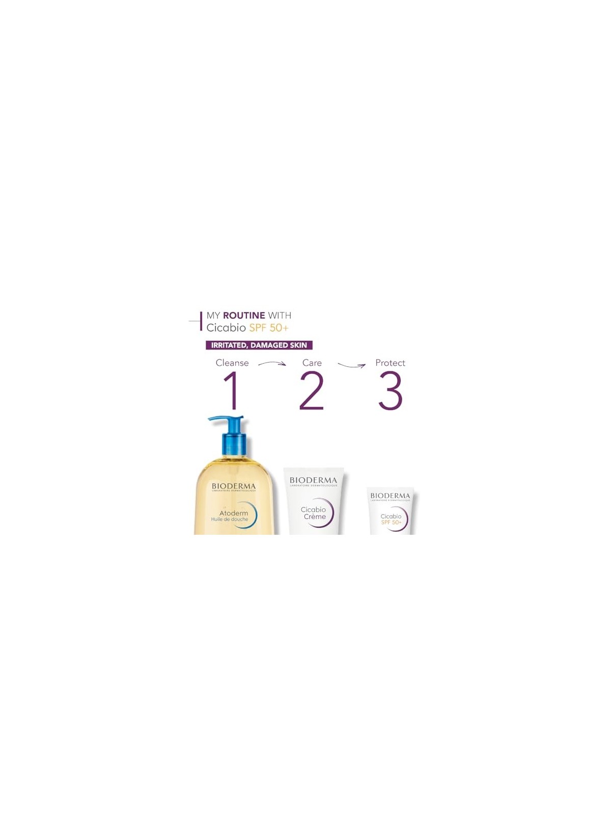 Bioderma Cicabio Creme Crema Lenitiva UltraRiparatrice SPF 50 Crema lenitiva riparatrice unisex 40ml