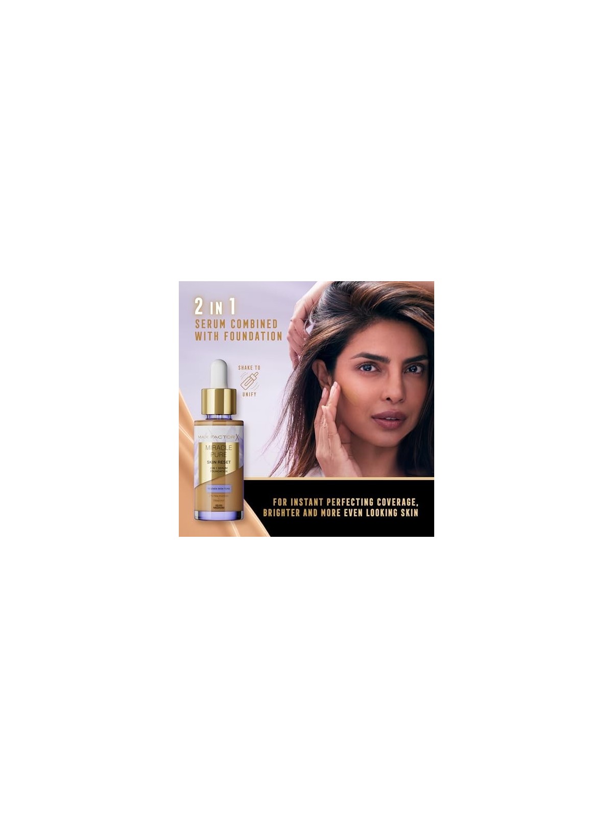 Fondotinta siero 2in1 Max Factor Miracle Pure Skin Reset 30 ml donna 3040 Fair To Light