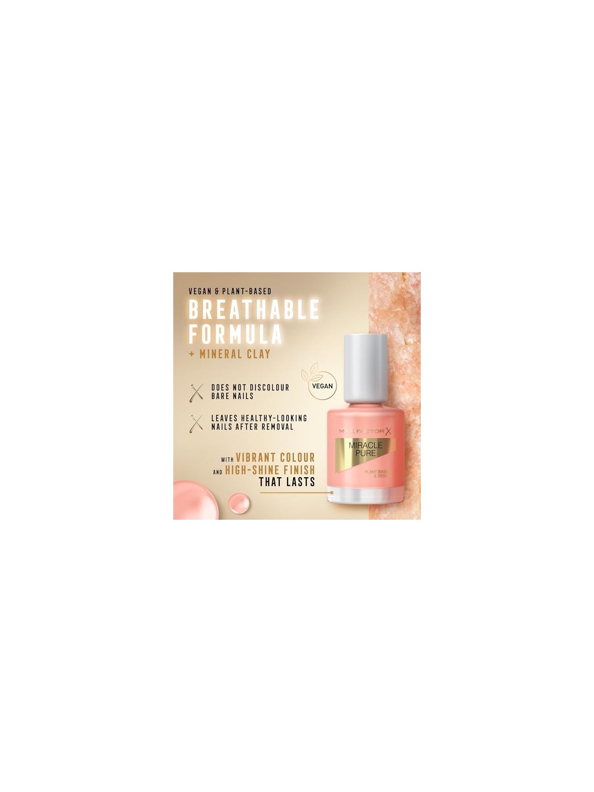 Max Factor Miracle Pure Lacca 12 ml donna 395 Magic Sunstone