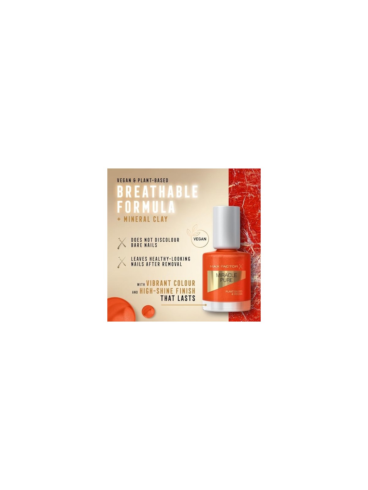 Max Factor Miracle Pure Lacca 12 ml donna 430 Bold Jasper