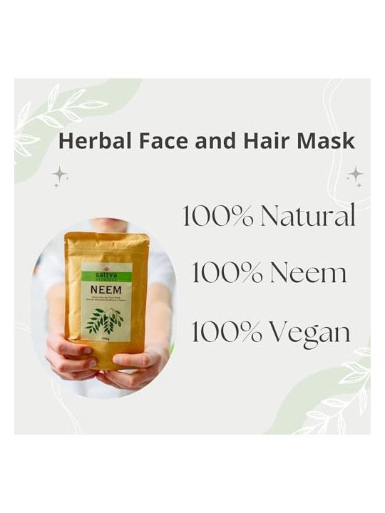 Maschera alle erbe al Neem per capelli e viso 100g
