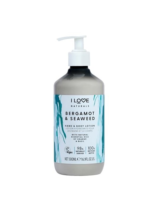 Lozione per Mani e Corpo con Bergamotto e Alghe Idratante 500ml Donna