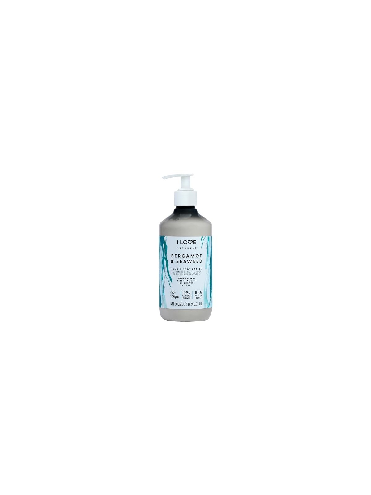 Lozione per Mani e Corpo con Bergamotto e Alghe Idratante 500ml Donna