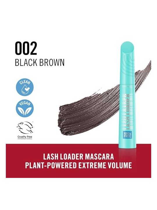 Mascara Rimmel Kind & Free Lash Loader 002 Brown Black