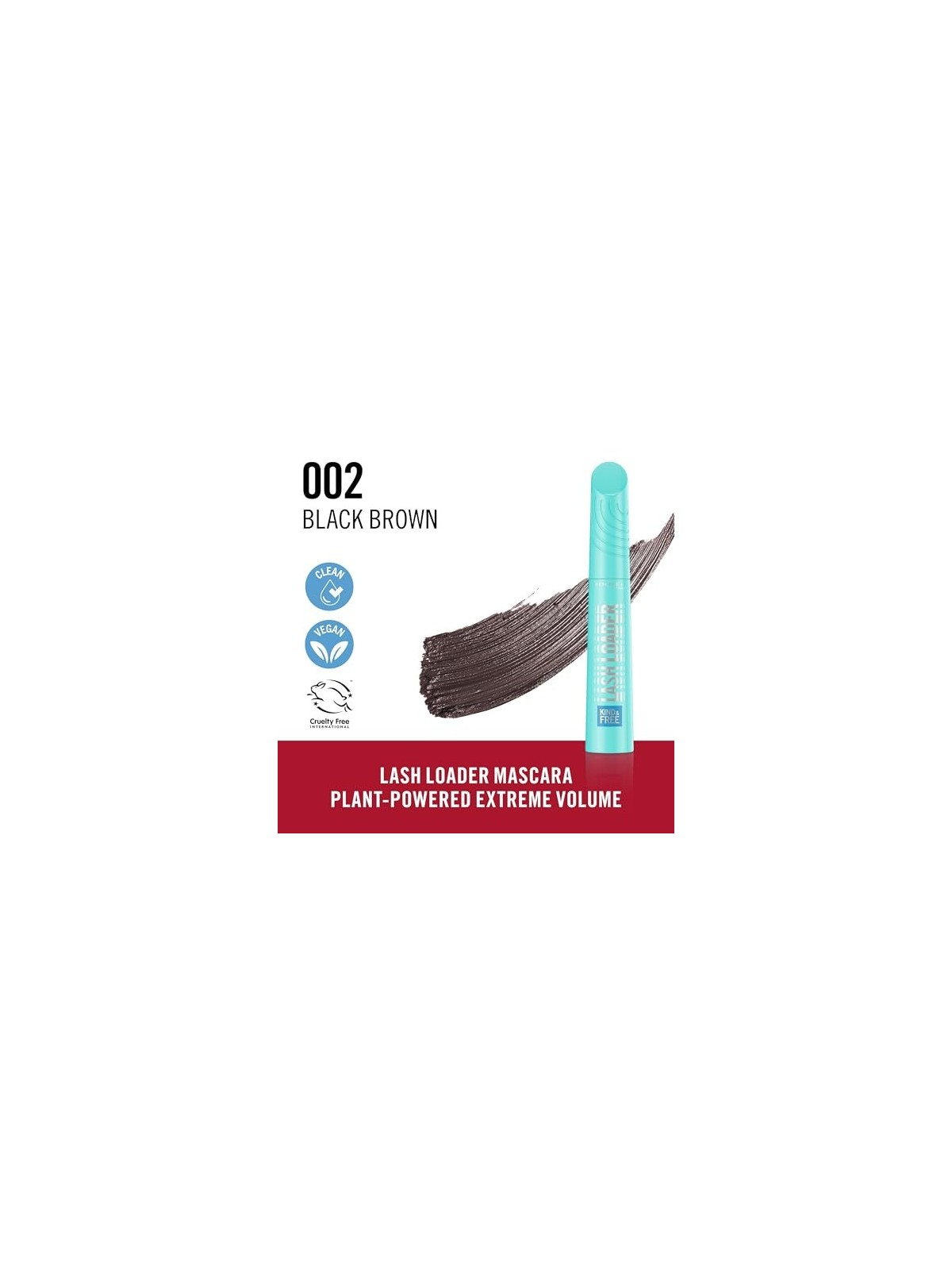 Mascara Rimmel Kind & Free Lash Loader 002 Brown Black
