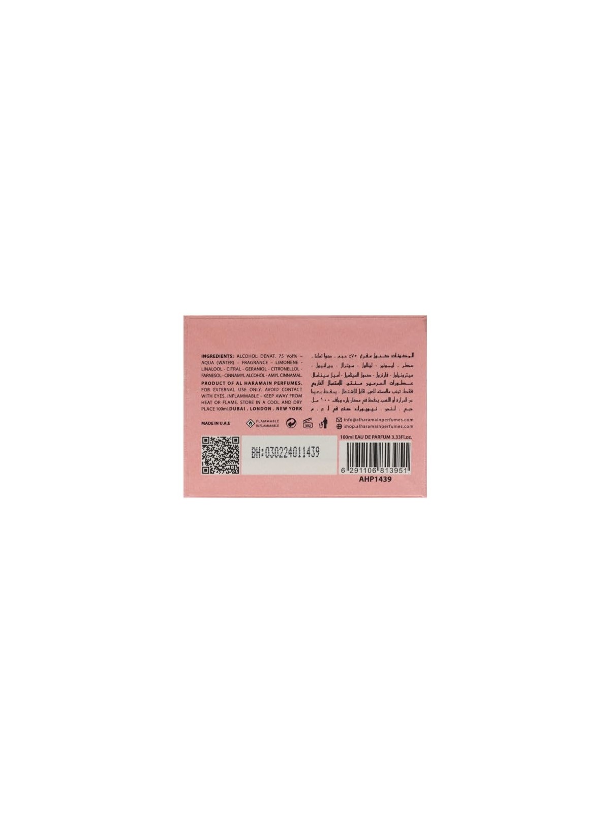 Al Haramain Loulou Rose eau de parfum donna 100ml