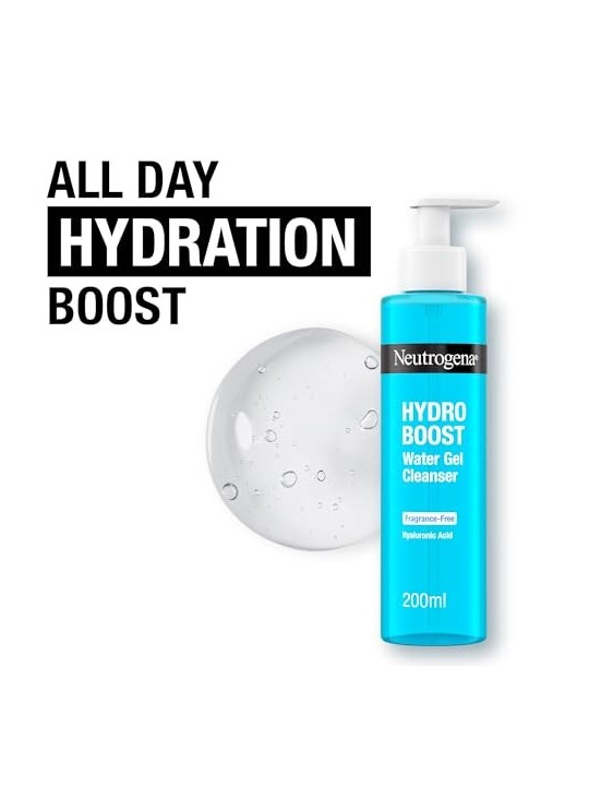 Neutrogena Hydro Boost Gel Detergente Idratante Senza Profumo 200ml