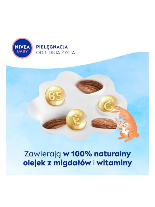 Nivea Salviette detergenti e curative per bambini morbide e in crema donna 2 unit