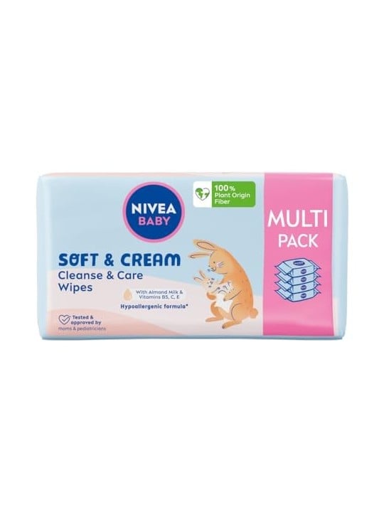 NIVEA Baby SoftCream salviette umidificate 4x57 pz