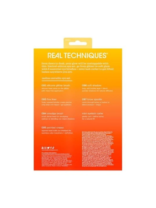 Set pennelli occhi metallici fusi Real Techniques