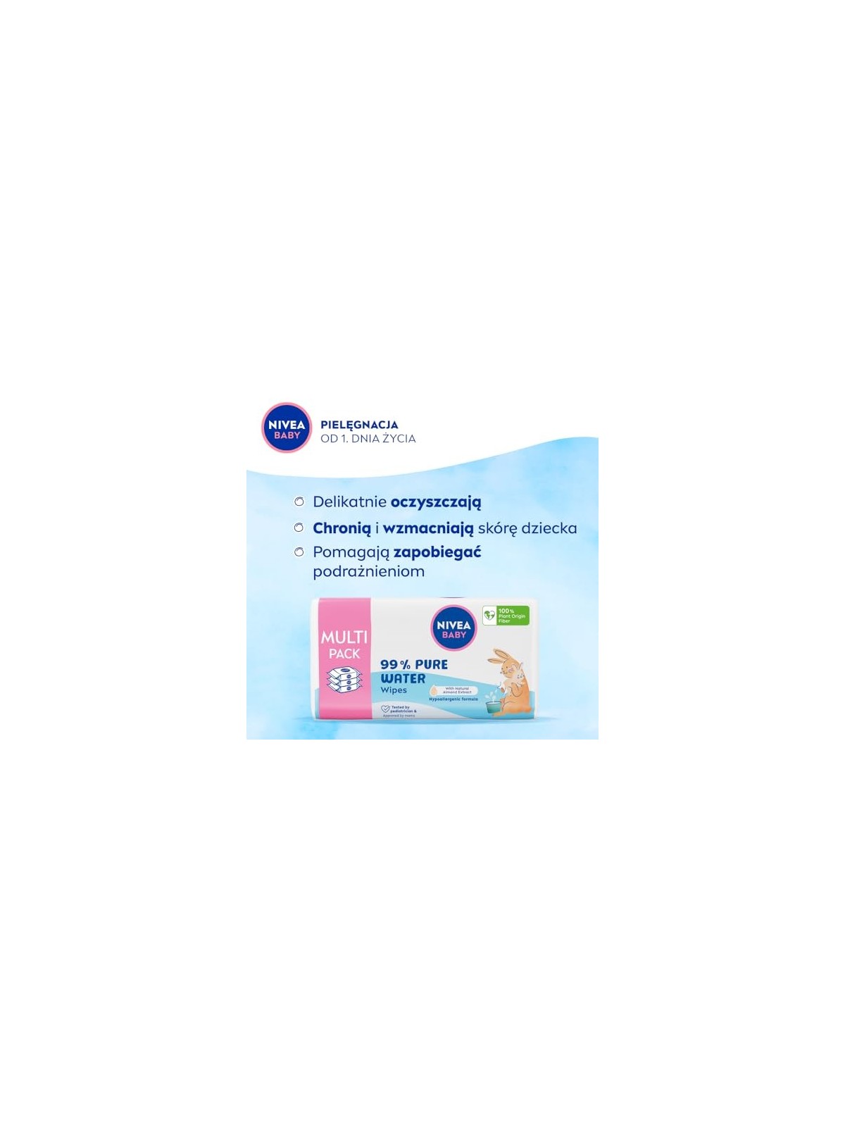 NIVEA Baby Salviette umidificate Pure Water 3x57 pz