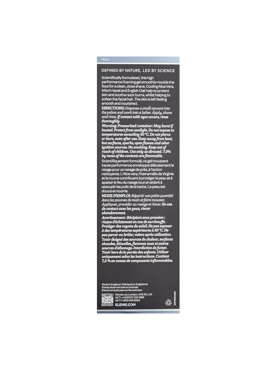 Elemis Ice-Cool Foaming Shave Gel 200ml acquista 
