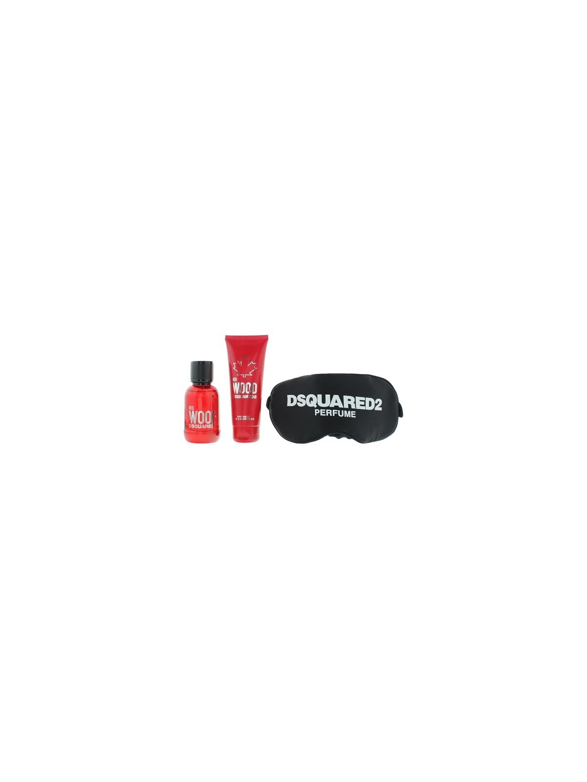 Dsquared Red Wood Gift set eau de toilette 50 ml shower gel 100 ml and sleeping mask donna 50ml Dsquared www.essenzetotalstyle.c