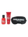 Dsquared Red Wood Gift set eau de toilette 50 ml shower gel 100 ml and sleeping mask donna 50ml Dsquared www.essenzetotalstyle.c