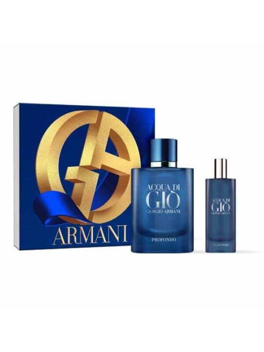 Armani Acqua Di Gio Profondo Giftset 90ml eau de parfum Spray 75ml-eau de parfum Travel Spray 15ml