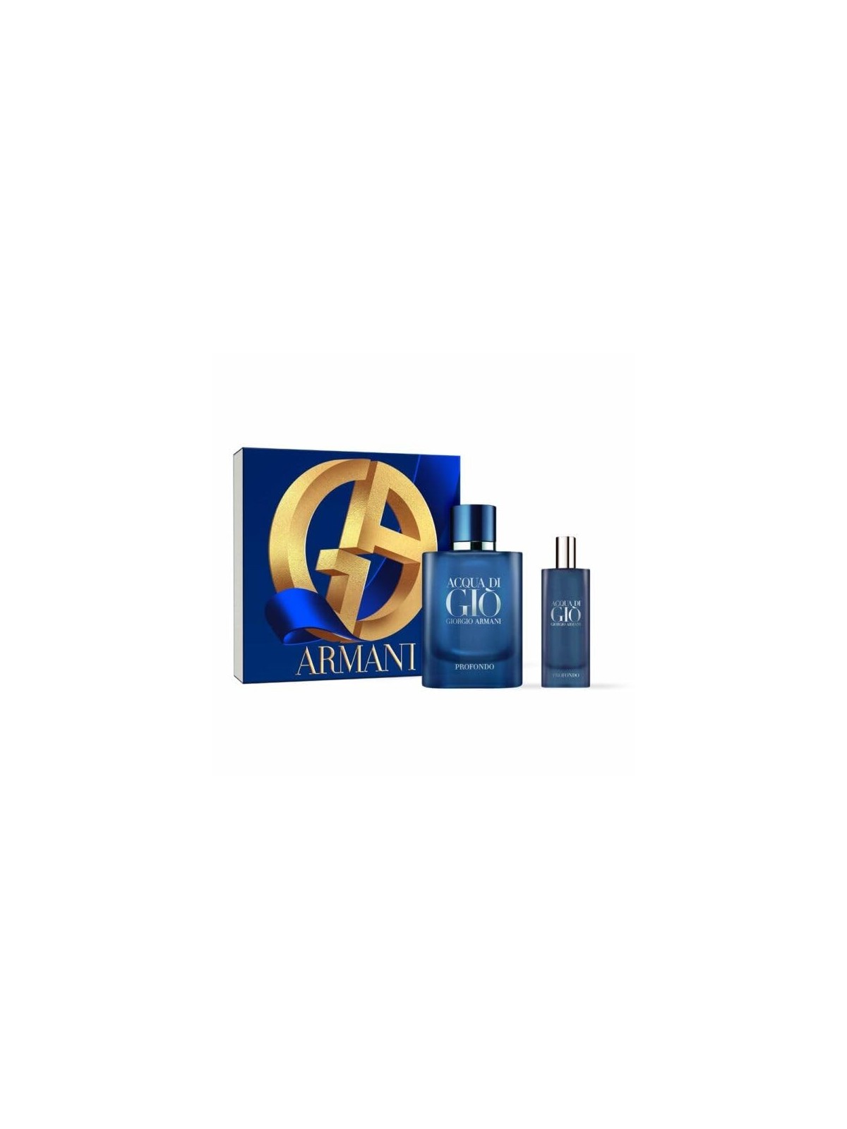 Armani Acqua Di Gio Profondo Giftset 90ml eau de parfum Spray 75ml-eau de parfum Travel Spray 15ml