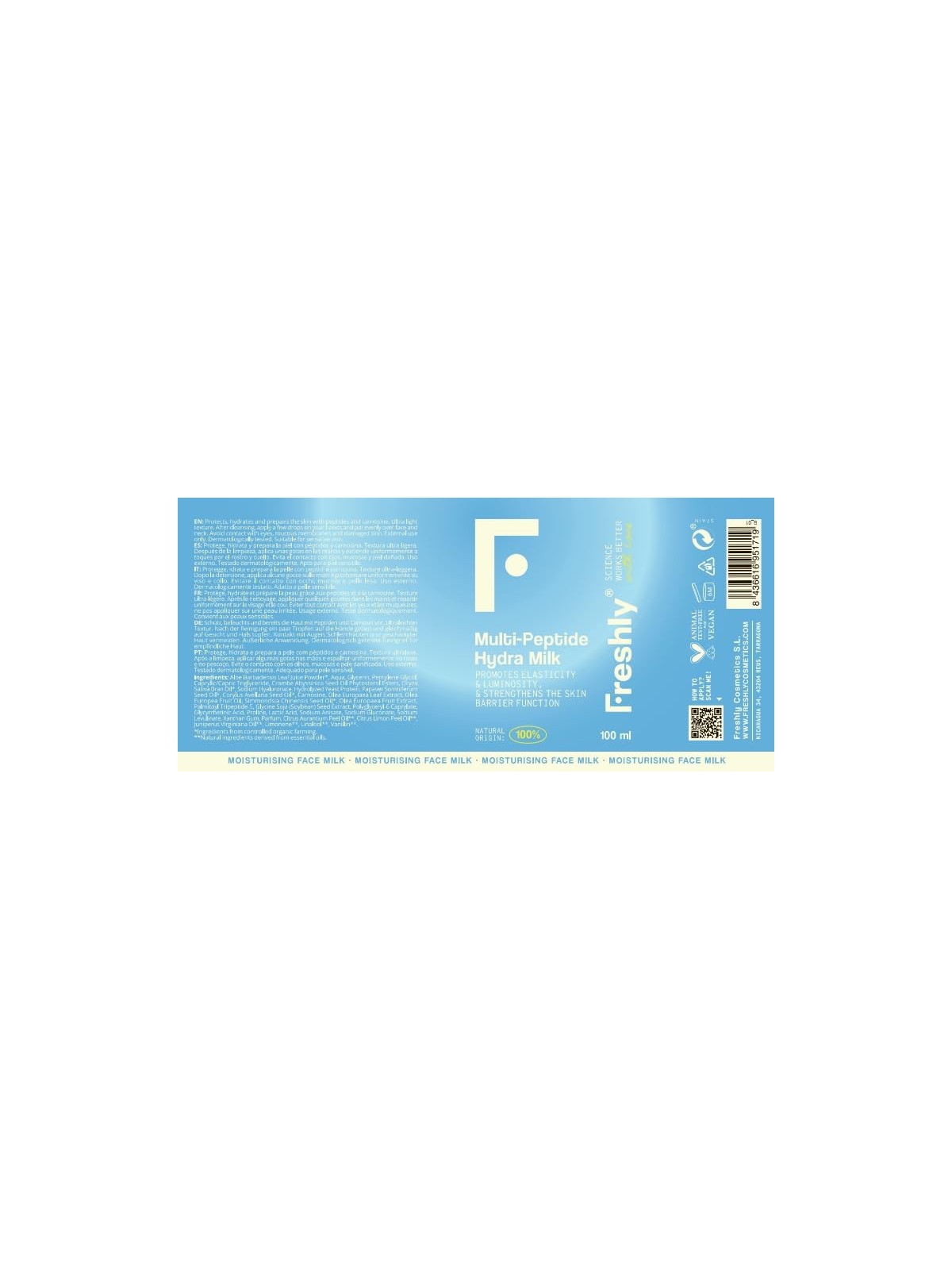 Freshly Cosmetics Multi-Peptide Hydra Milk 100ml acquista 