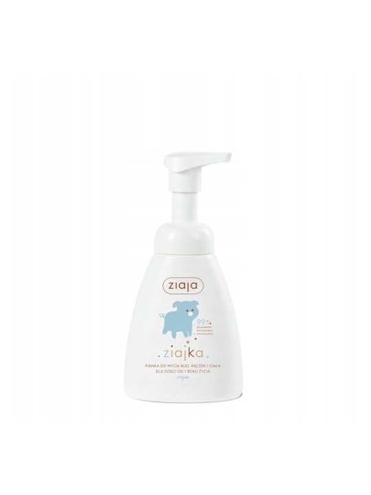 Ziaja Kids Ziajka Wash Foam Schiuma detergente per viso mani e corpo donna 250ml