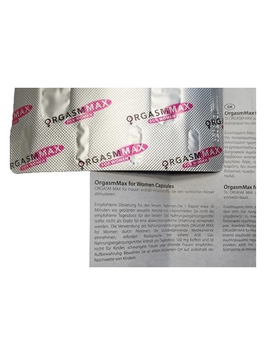 MEDICAGROUP Orgasm Max Per le donne 30 minuti prima del rapporto Integratore alimentare 2 capsule