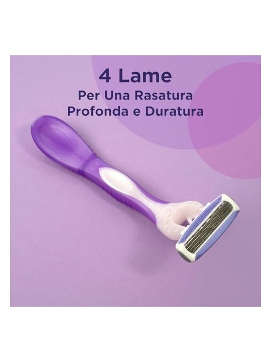Wilkinson MyIntuition Smooth Violet Bloom Quattro 3 pcs