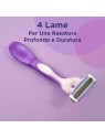 Wilkinson MyIntuition Smooth Violet Bloom Quattro 3 pcs