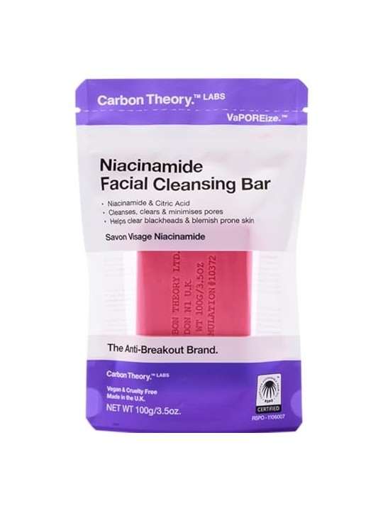 Sapone detergente viso Carbon Theory Niacinamide