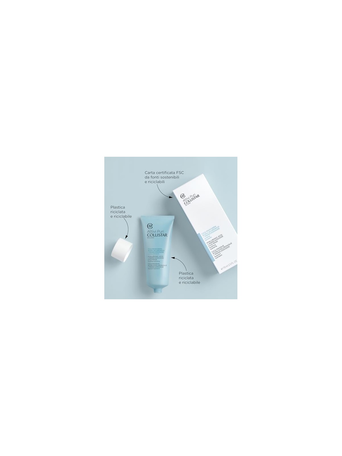 Collistar Hyaluronic Acid + Madecassoside Cica-Mask 75ml
