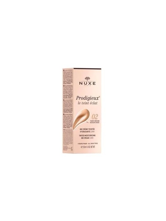 Nuxe Crema BB Illuminante Prodigieux Le Teint Eclat Crema BB Colorata Idratante 24H 30ml - Tonalità: 2 Media donna Nuxe www.esse