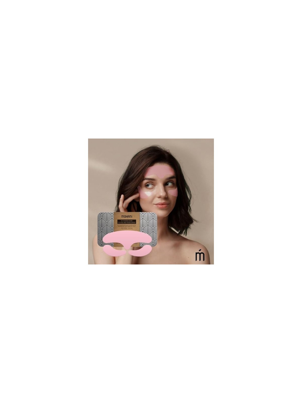 Cuscinetti per gli occhi e maschera per la fronte in silicone