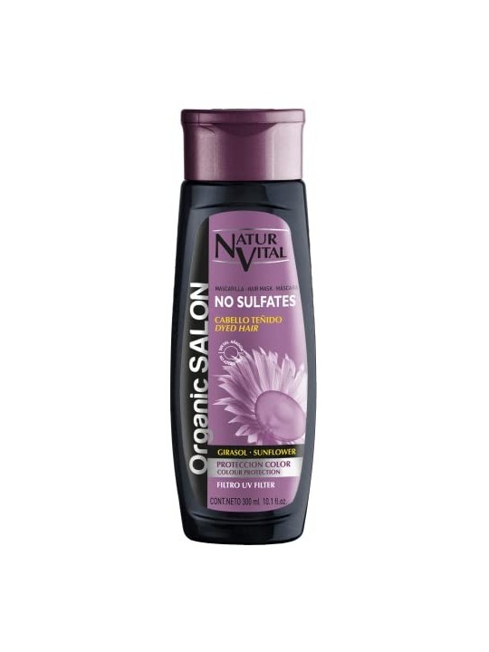 Natur Vital ORGANIC SALON maschera senza solfati protezione colore 300ml unisex