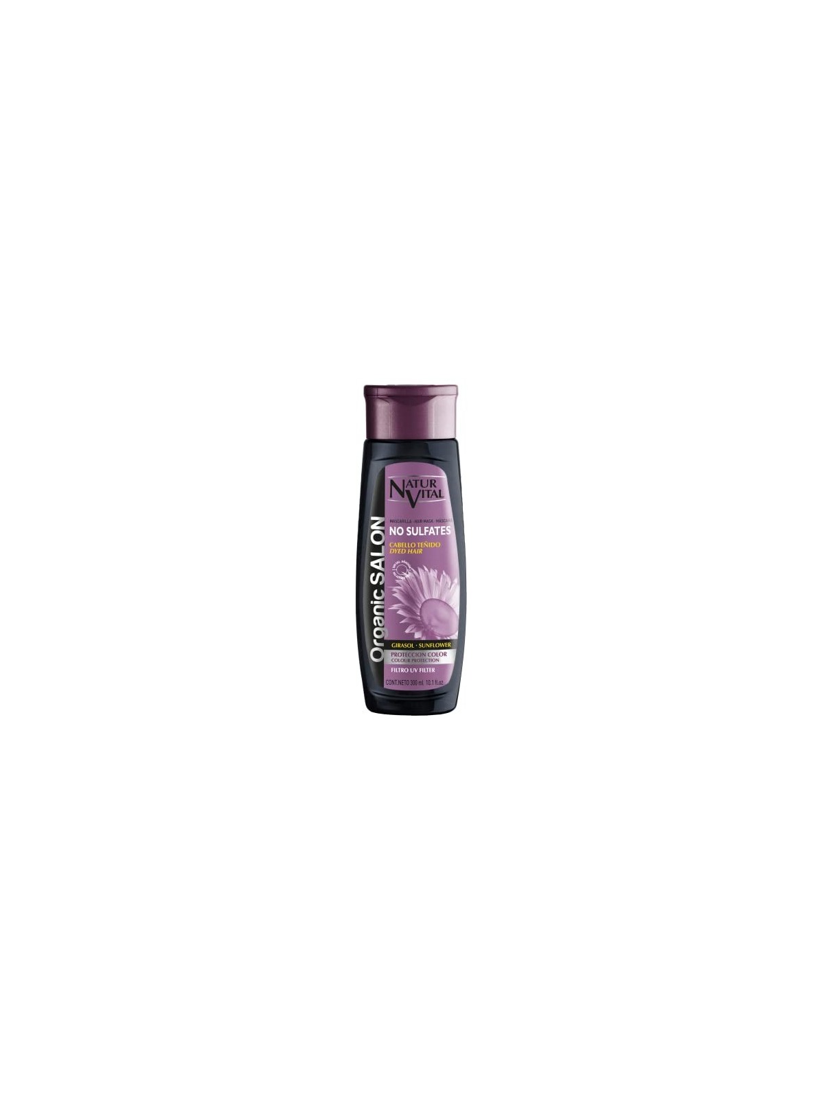 Natur Vital ORGANIC SALON maschera senza solfati protezione colore 300ml unisex