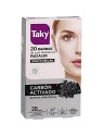 Taky CARBON ATTIVO bande di cera per la depilazione facciale 20 unit donna