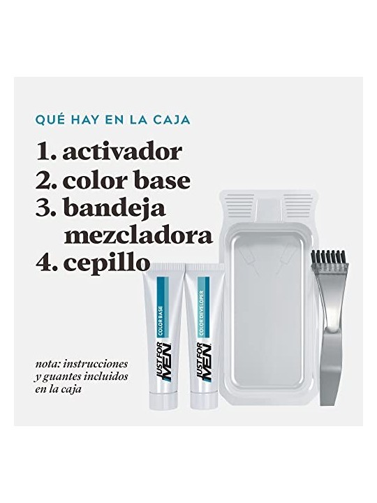 Just For Men COLORANTE gel baffi barba basette castano scuro 15ml uomo