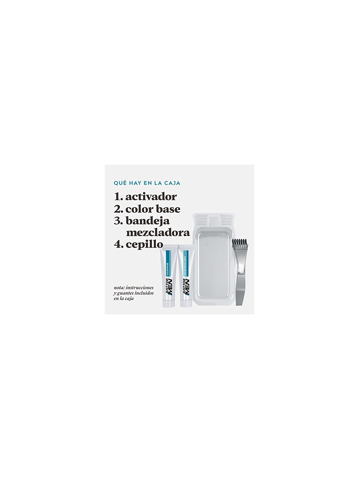 Just For Men COLORANTE gel baffi barba basette castano scuro 15ml uomo