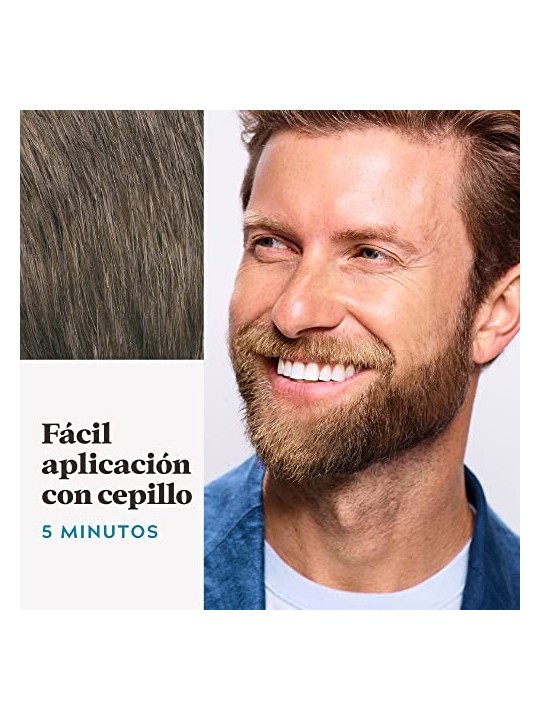 Just For Men COLORANTE gel baffi barba basette castano scuro 15ml uomo