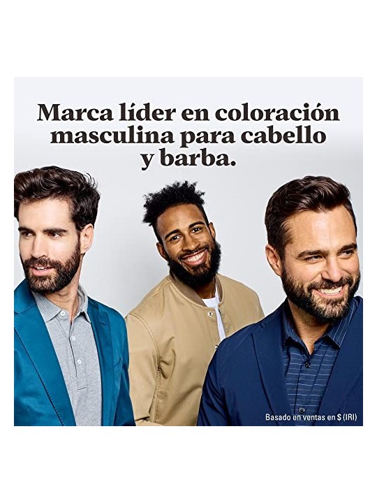 Just For Men COLORANTE gel baffi barba basette castano scuro 15ml uomo