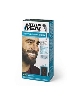 Just For Men COLORANTE gel baffi barba basette castano 15ml uomo