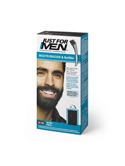 Just For Men COLORANTE gel baffi barba pizzetto nero 15ml uomo