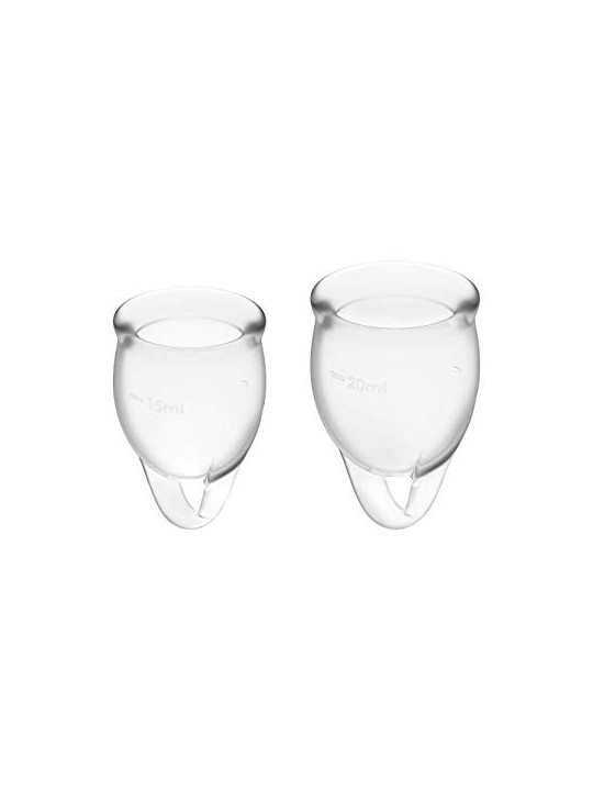 SET Feel Confident coppette mestruali 15ml 20ml Trasparente