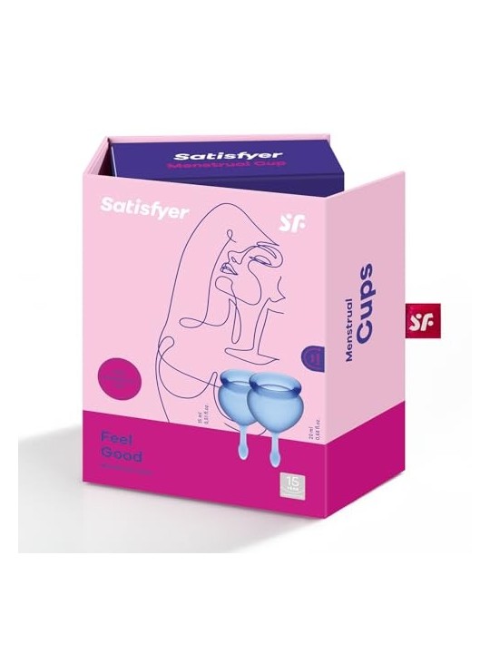 SET Feel Good coppette mestruali Dark Blue 15ml 20ml