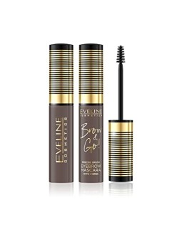 Eveline Cosmetics Sfoglia e vai Mascara per sopracciglia Gel per modellare le sopracciglia 6 ml donna 0ml 01 Light Brown