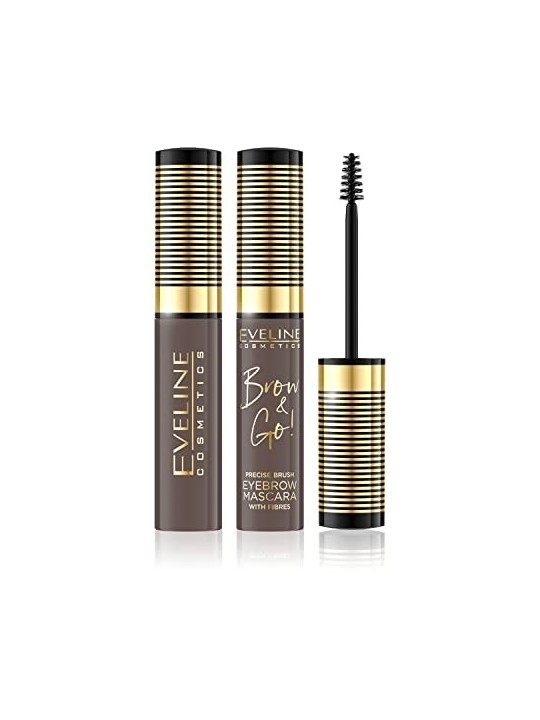 Eveline Cosmetics Sfoglia e vai Mascara per sopracciglia Gel per modellare le sopracciglia 6 ml donna 0ml 01 Light Brown