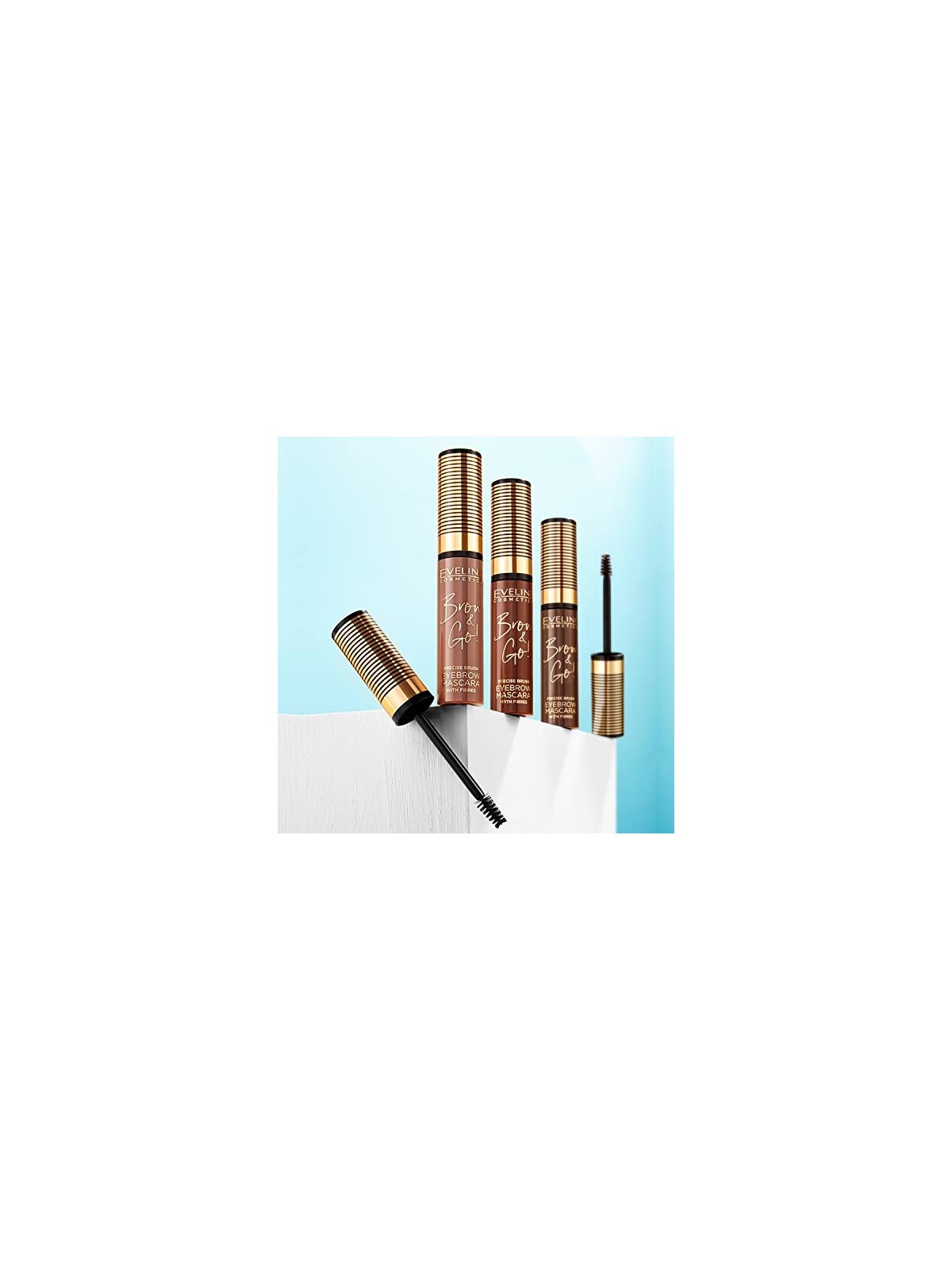 Eveline Cosmetics Sfoglia e vai Mascara per sopracciglia Gel per modellare le sopracciglia 6 ml donna 0ml 01 Light Brown