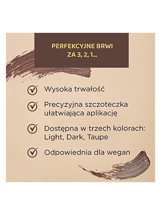Eveline Cosmetics Sfoglia e vai Mascara per sopracciglia Gel per modellare le sopracciglia 6 ml donna 0ml 01 Light Brown